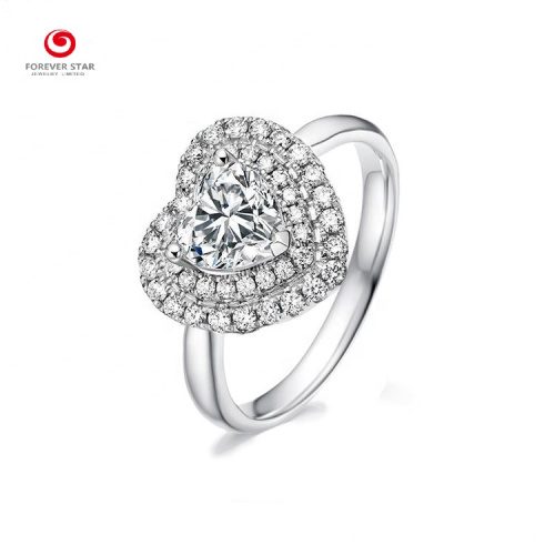 Heart Cutting Design Memorable Wedding Diamond Ring